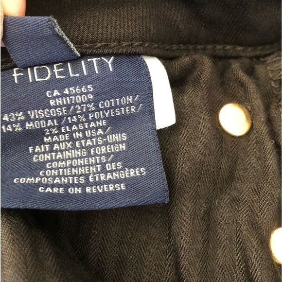 Fidelity Denim Black Lily Bootcut - Picture 10 of 15